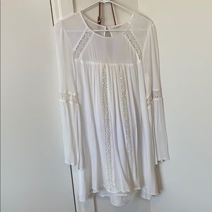 White mini dress